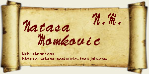 Nataša Momković vizit kartica